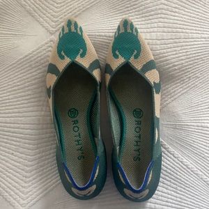Rothy’s The Point in Moroccan Green Sz 9